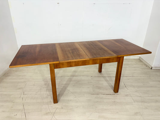 Art Deco Esstisch / 1928er Jahre Vintage Tisch / Küchentisch Walnuss Ausziehbar
