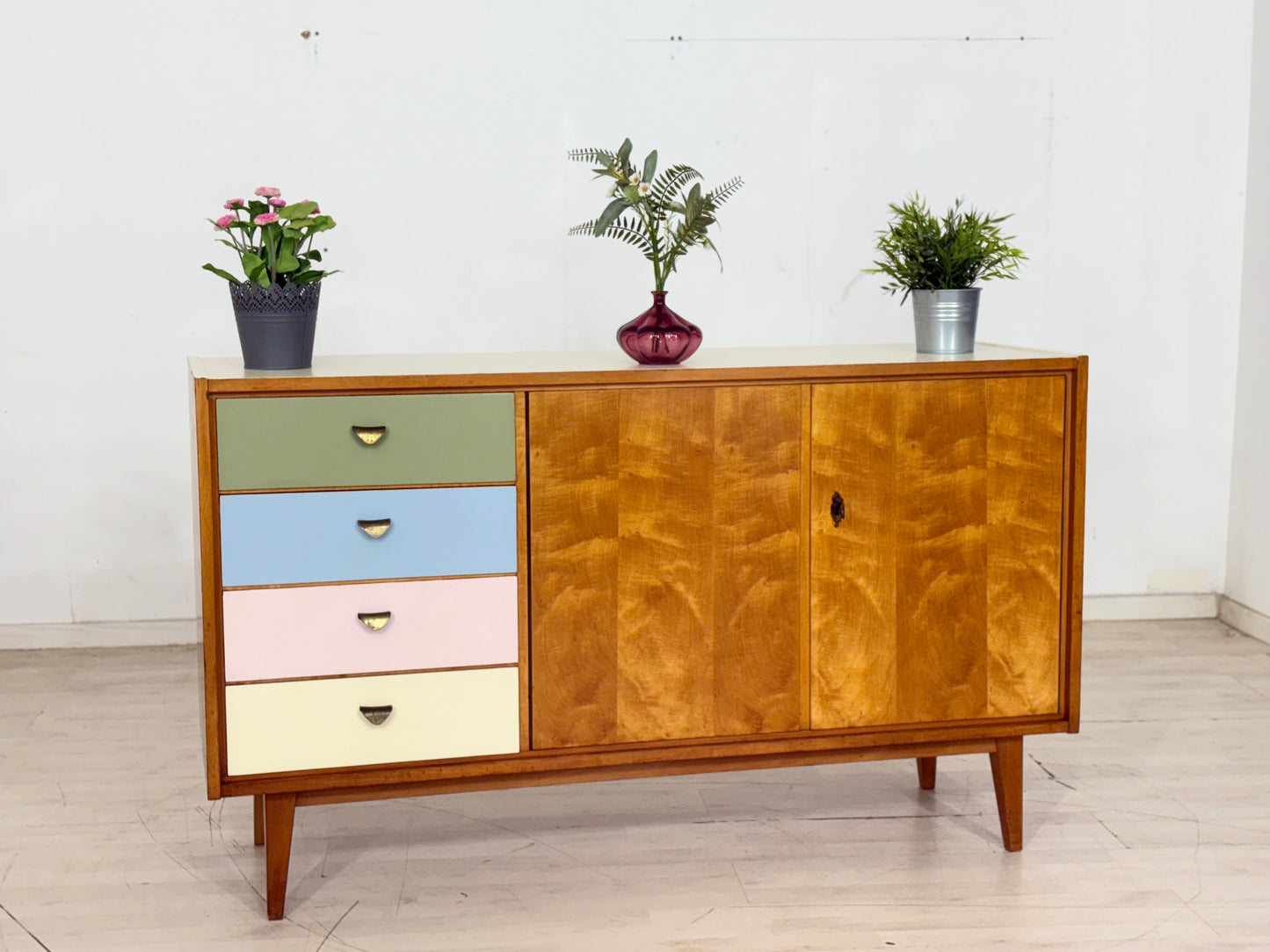 Vintage Sideboard Anrichte Kommode Wohnzimmerschrank Schrank