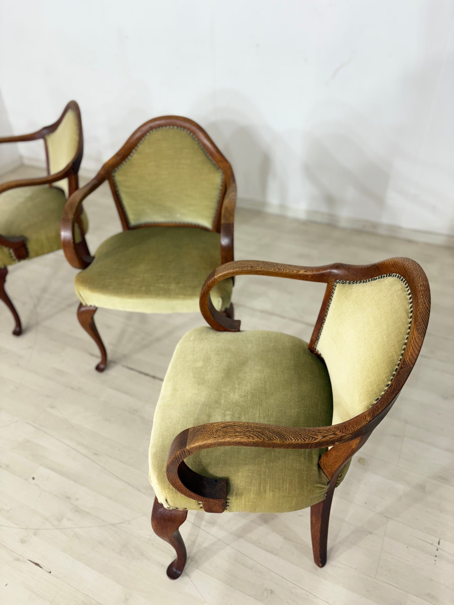 4er Set Chippendale Armlehnstühle / Vintage Sessel / Esszimmerstühle