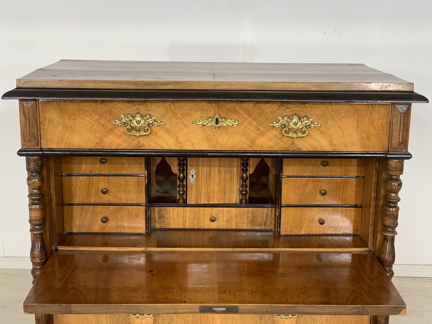 BIEDEMEIER SECRETARY WRITING CABINET SIDEBOARD DESK ANTIQUE AROUND 1900