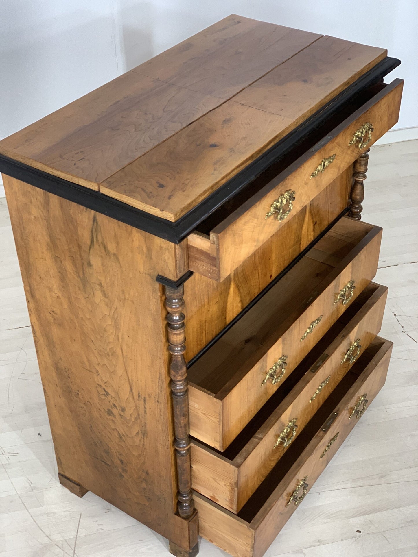 BIEDEMEIER SECRETARY WRITING CABINET SIDEBOARD DESK ANTIQUE AROUND 1900