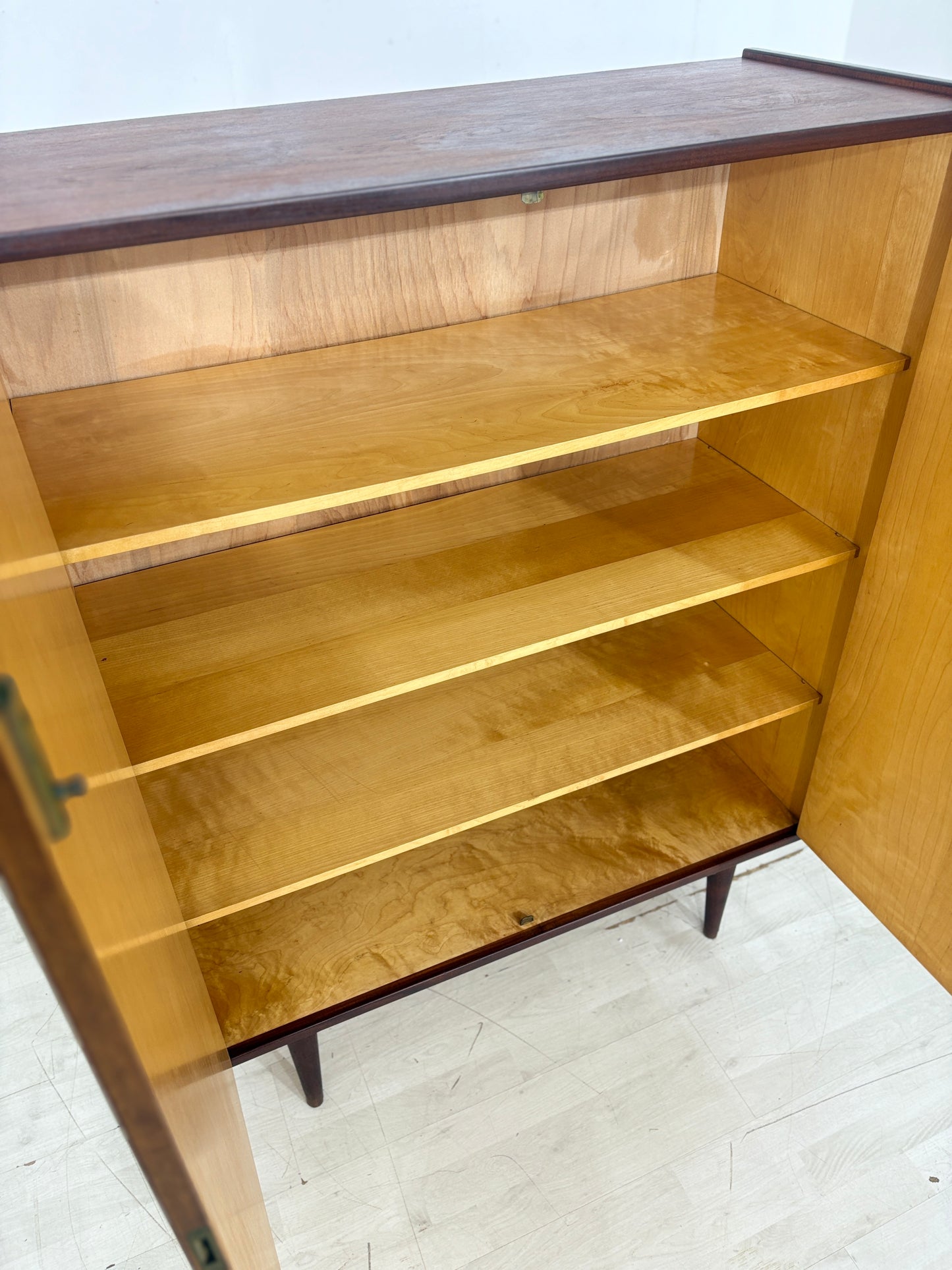 Dänischer Teak Wäscheschrank / Vintage Schrank / Mid Century Highboard