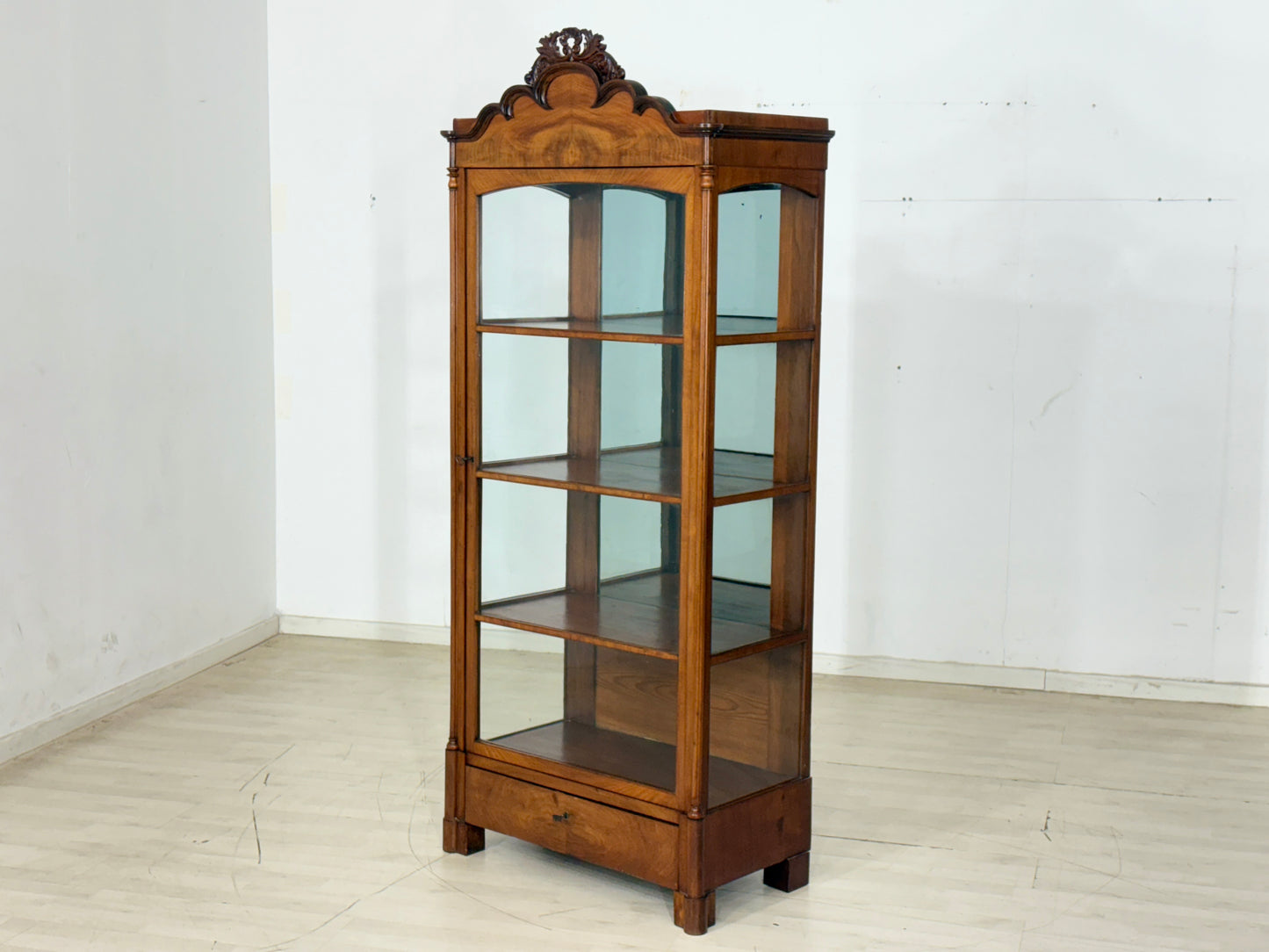 Sehr schöne Biedermeier Vitrine Schrank Vitrinenschrank Wohnzimmerschrank um 1880
