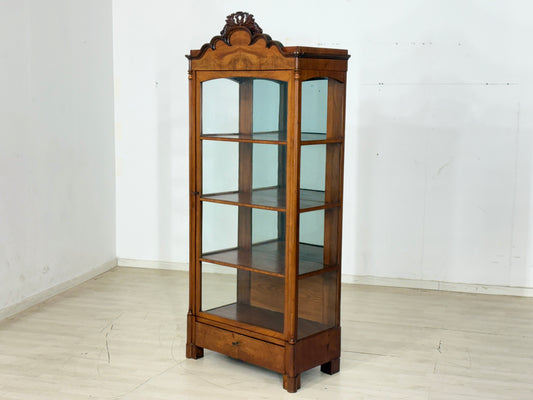 Sehr schöne Biedermeier Vitrine Schrank Vitrinenschrank Wohnzimmerschrank um 1880