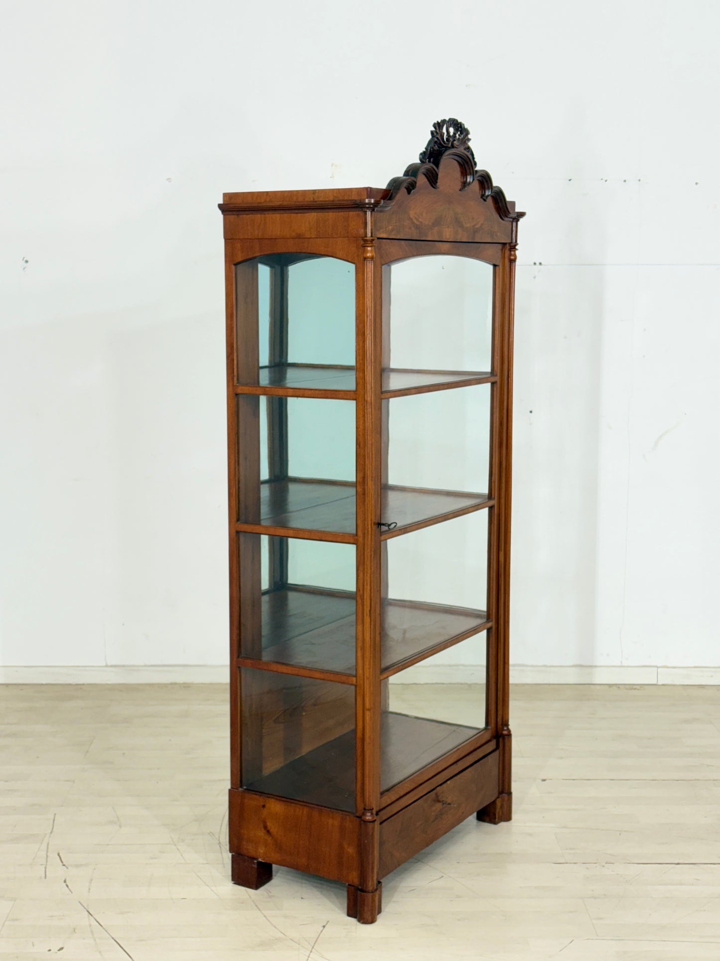 Sehr schöne Biedermeier Vitrine Schrank Vitrinenschrank Wohnzimmerschrank um 1880