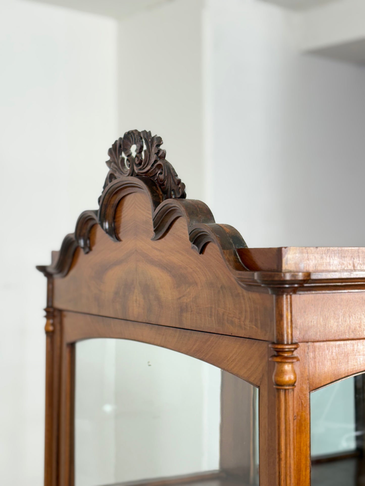 Sehr schöne Biedermeier Vitrine Schrank Vitrinenschrank Wohnzimmerschrank um 1880