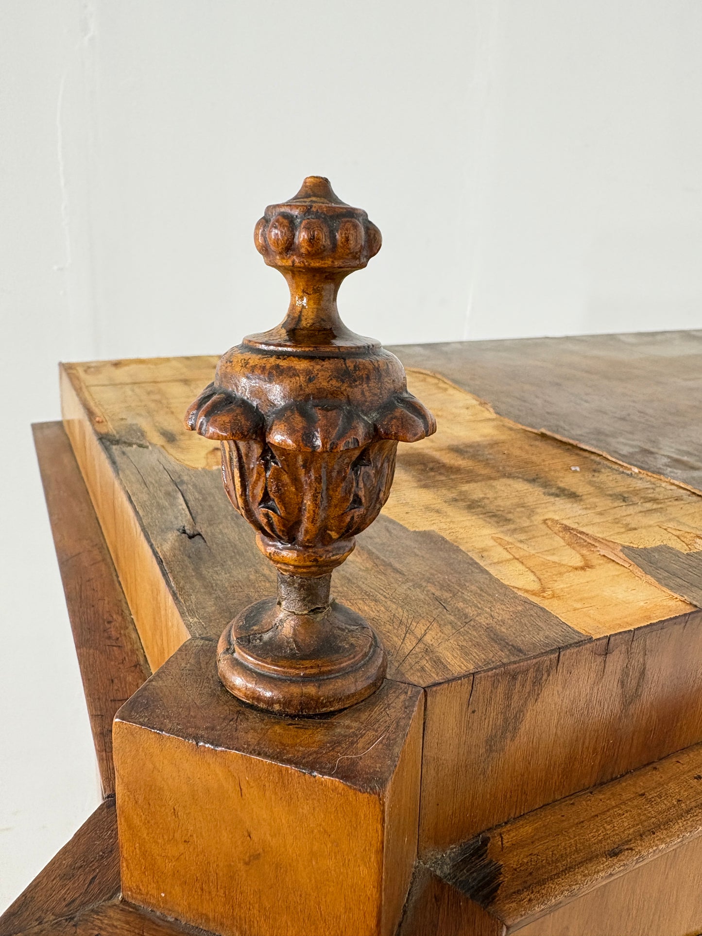 Biedermeier Vitrine Wohnzimmerschrank Schrank Fächerschrank um 1880