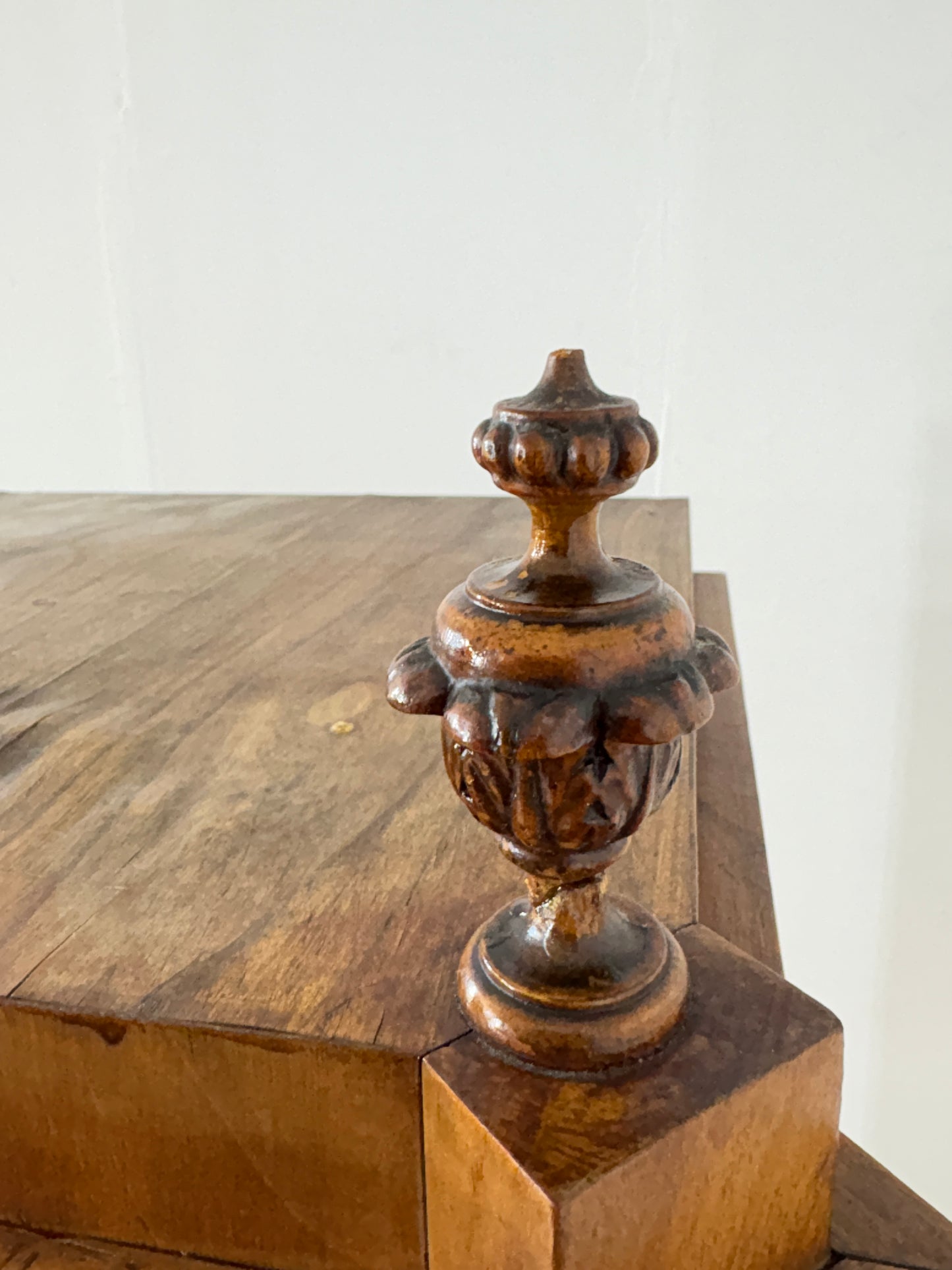 Biedermeier Vitrine Wohnzimmerschrank Schrank Fächerschrank um 1880