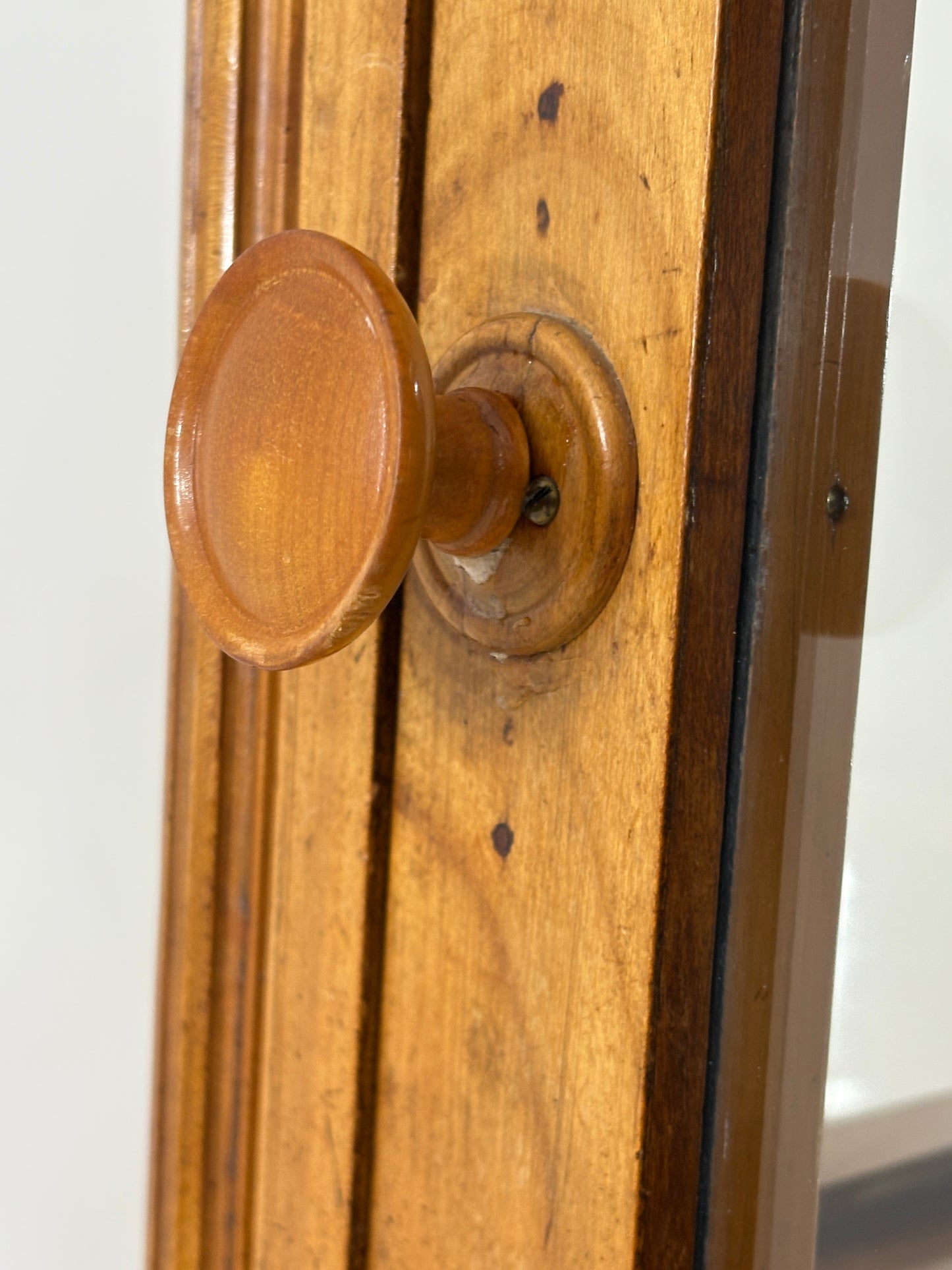 Biedermeier Vitrine Wohnzimmerschrank Schrank Fächerschrank um 1880