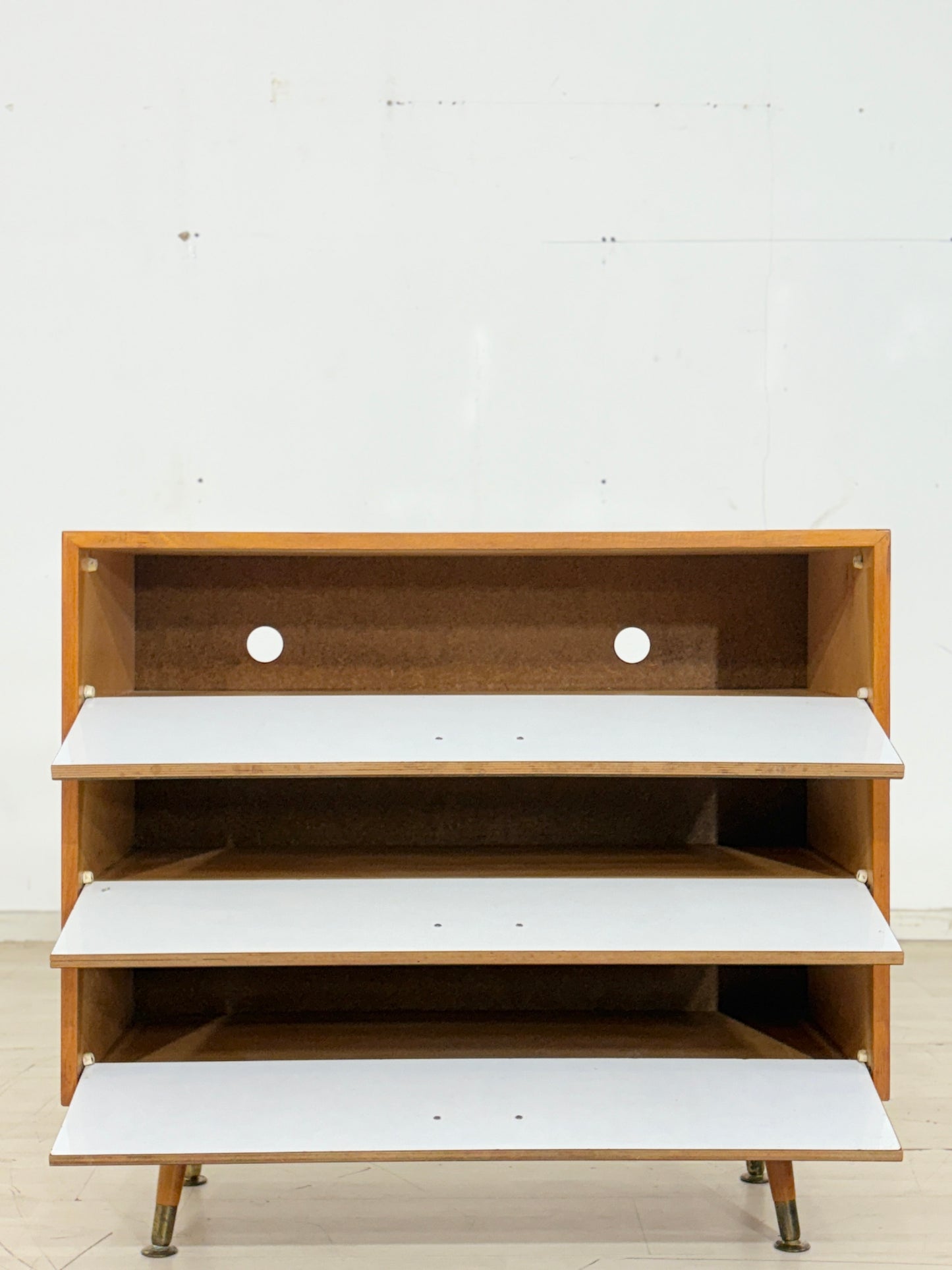 Schöner Vintage Schuhschrank Schuhregal Schuhkommode Flurschrank