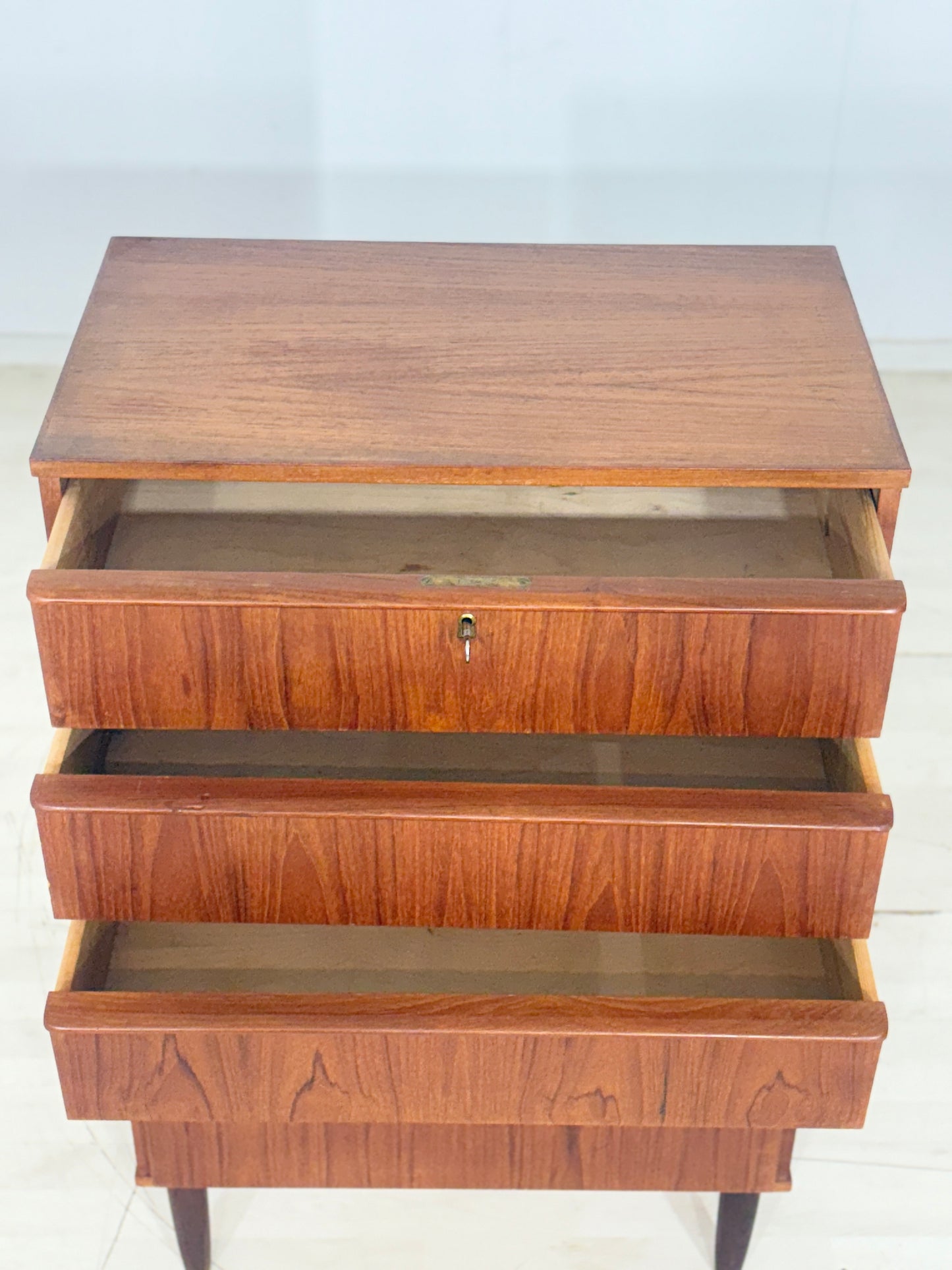 Vintage Teak Kommode Waschkommode Wäscheschrank Danish Design