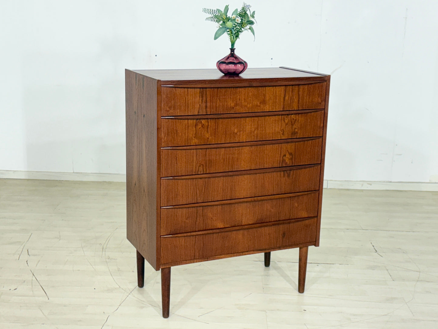Mid Century Teak Kommode Waschkommode Wäscheschrank Vintage Danish Design