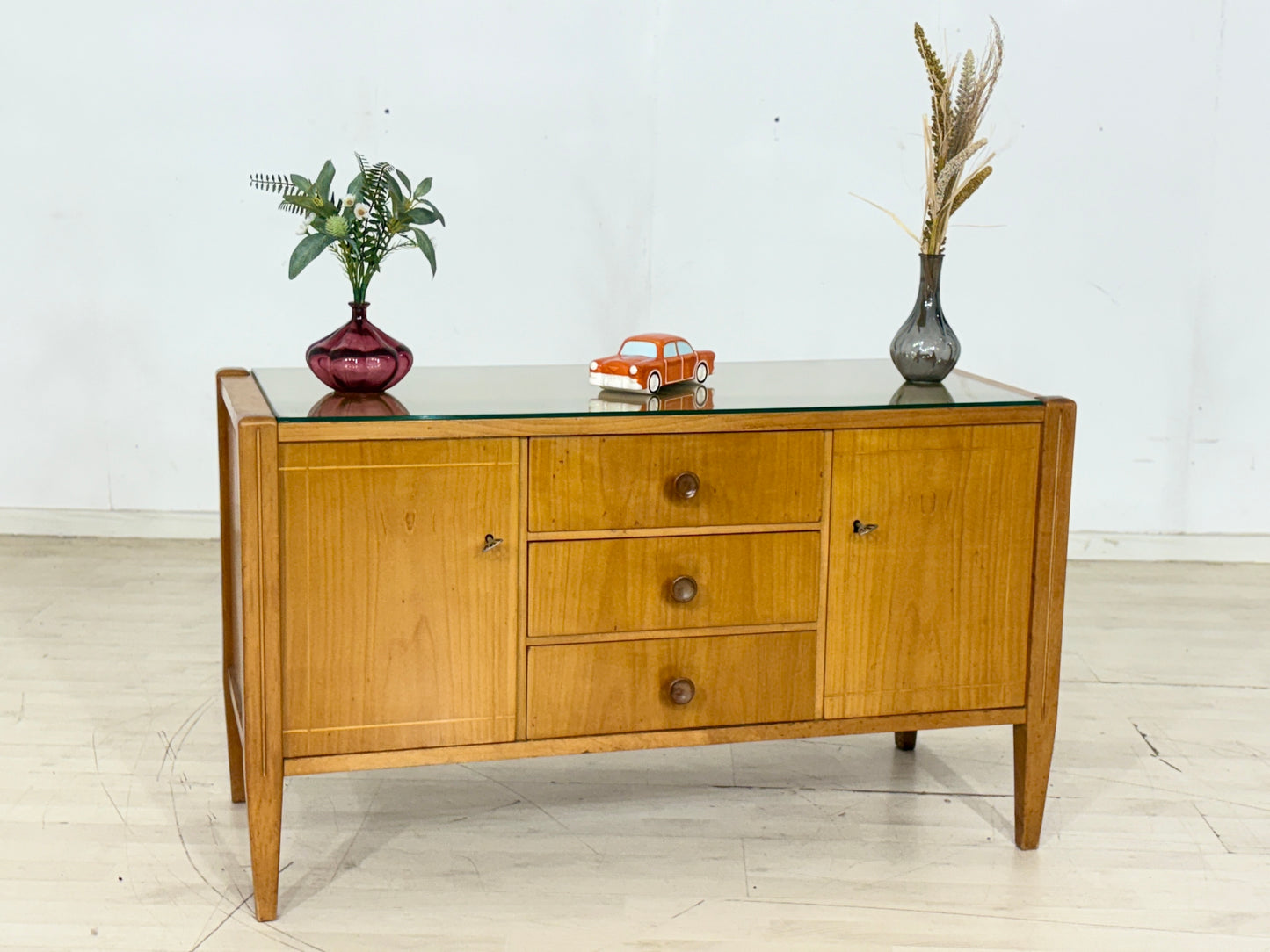 Schöne Vintage Kommode Lowboard Sideboard Mid Century