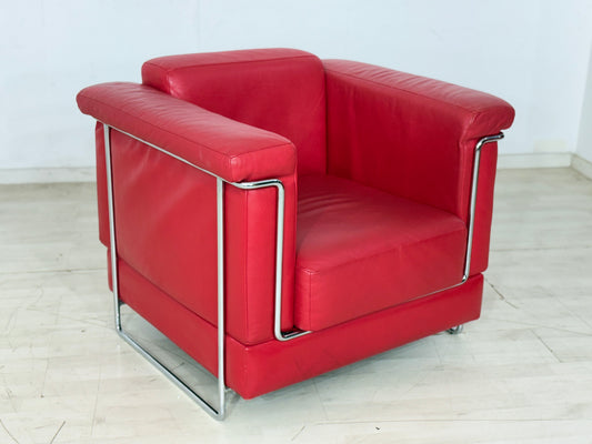 Züco Carat Leder Sessel Rot
