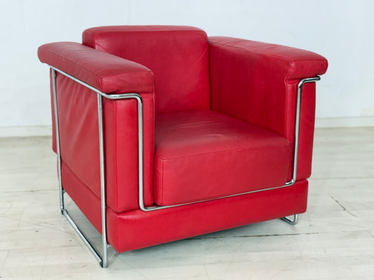 Züco Carat Leder Sessel Rot
