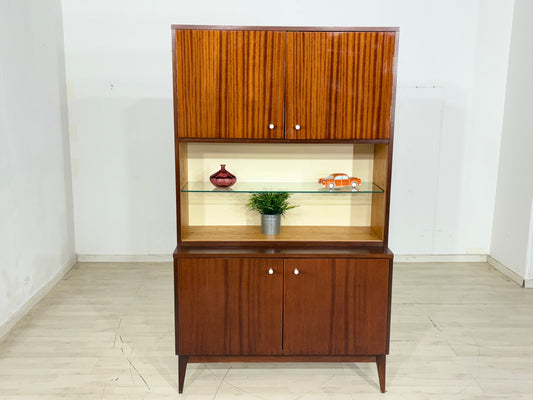Mid Century Vitrine Highboard Wohnzimmerschrank Schrank Vintage