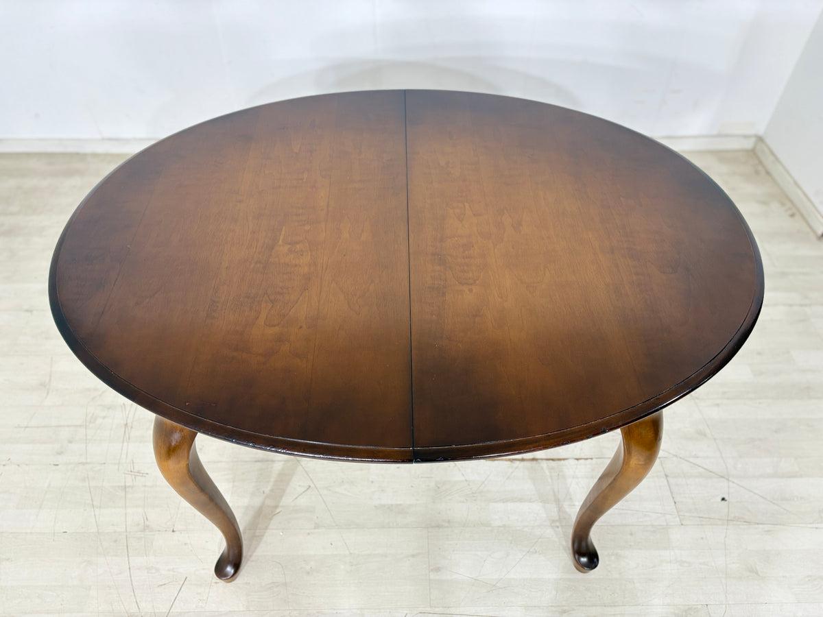 Eleganter Mid Century Esstisch / Vintage Küchentisch / ausziehbarer Tisch / Runder Chippendale Esstisch