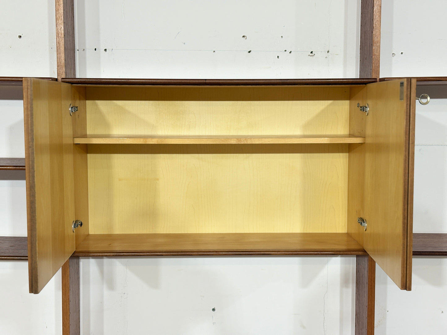 Modulares Mid-Century Wandregal von interna-Peter Pedrides / Teak-Regalsystem 60er Jahre
