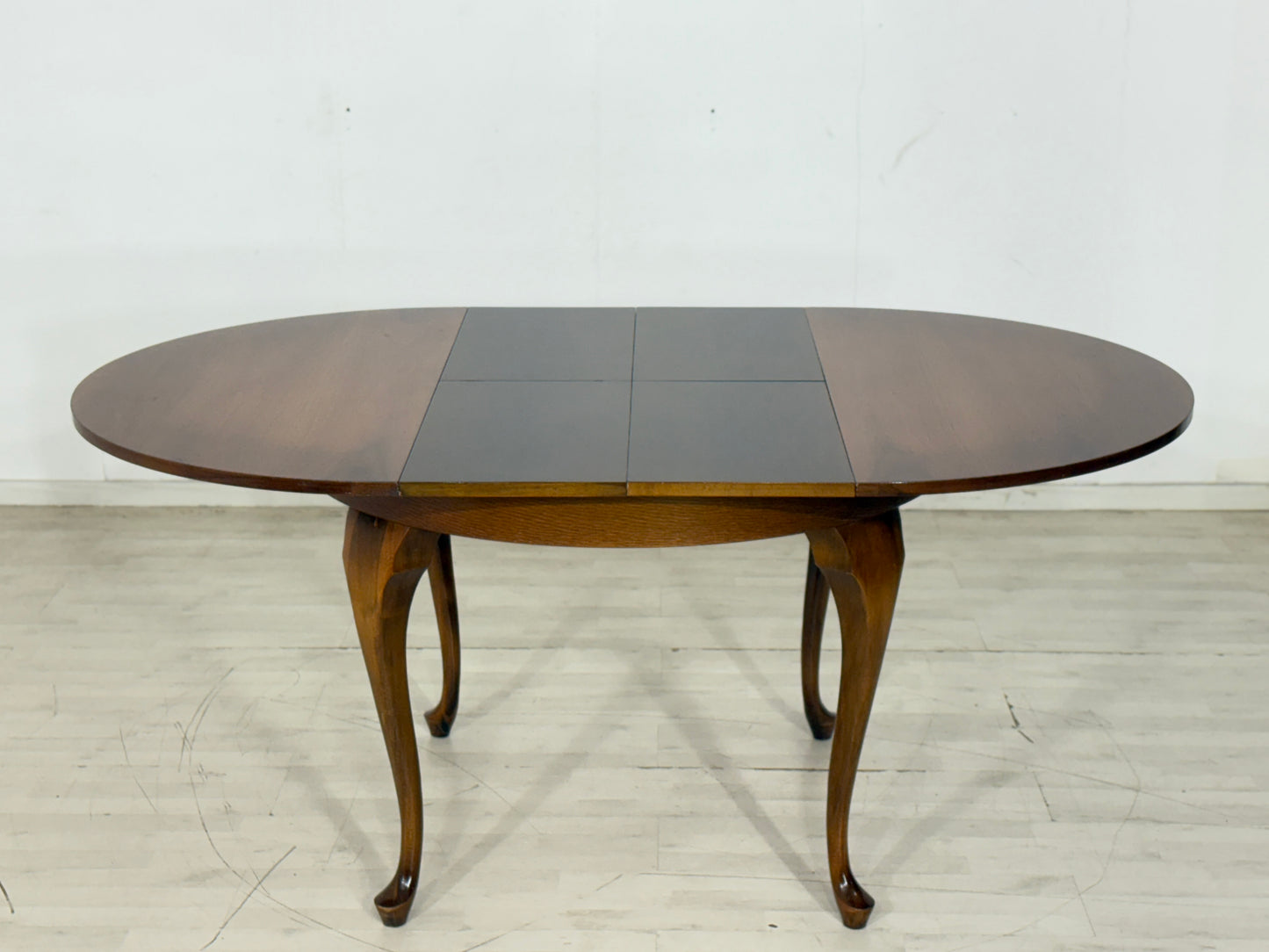 Chippendale Esstisch runder ausziehbarer Tisch Holz Küchentisch Vintage