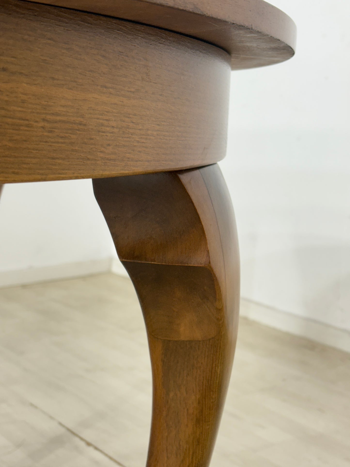 Chippendale Esstisch runder ausziehbarer Tisch Holz Küchentisch Vintage