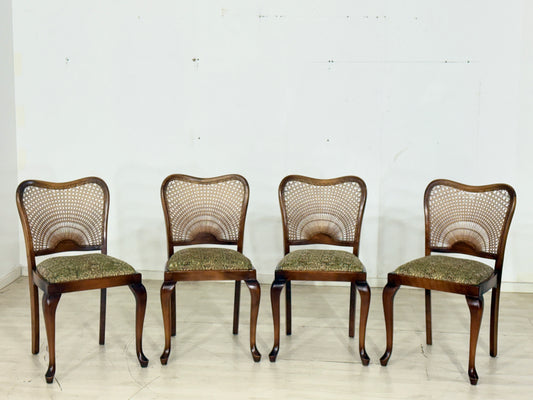 4x Chippendale Esszimmerstühle Stühle Esszimmerstuhl Küchenstühle Stuhl Vintage