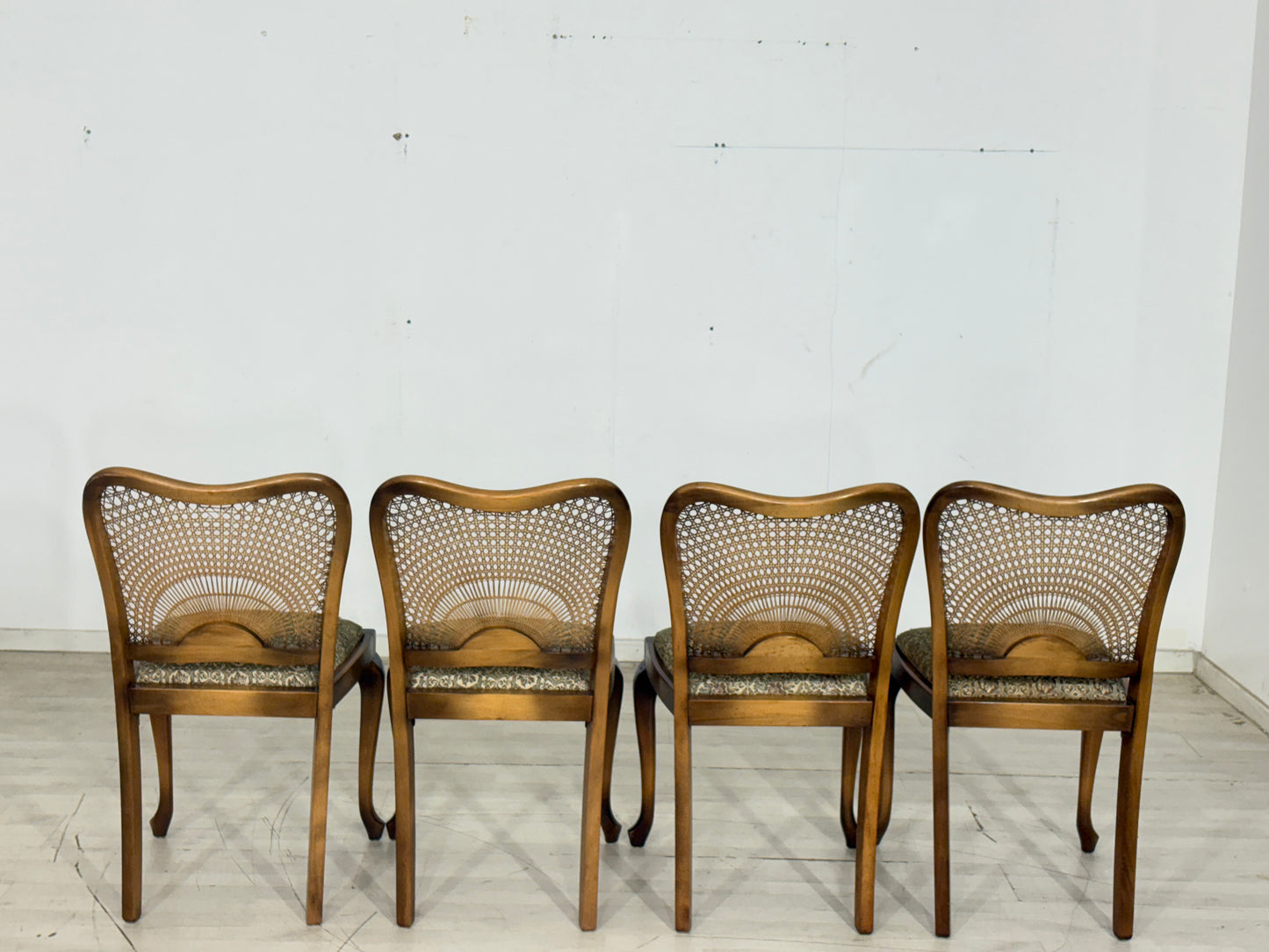 4x Chippendale Esszimmerstühle Stühle Esszimmerstuhl Küchenstühle Stuhl Vintage