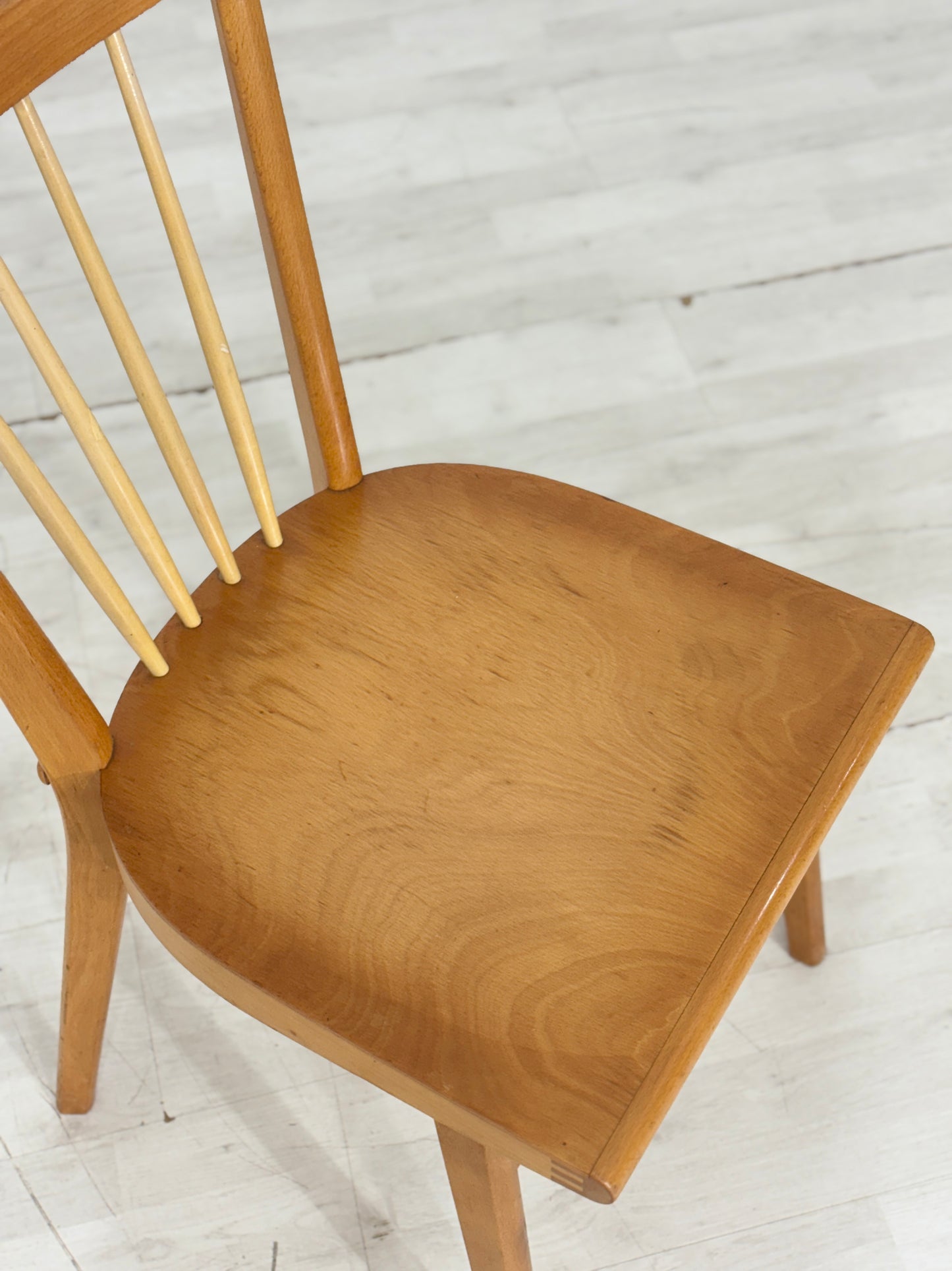 4x Mid Century Esszimmerstühle Stühle Küchenstühle Holz Stuhl Esszimmerstuhl Vintage