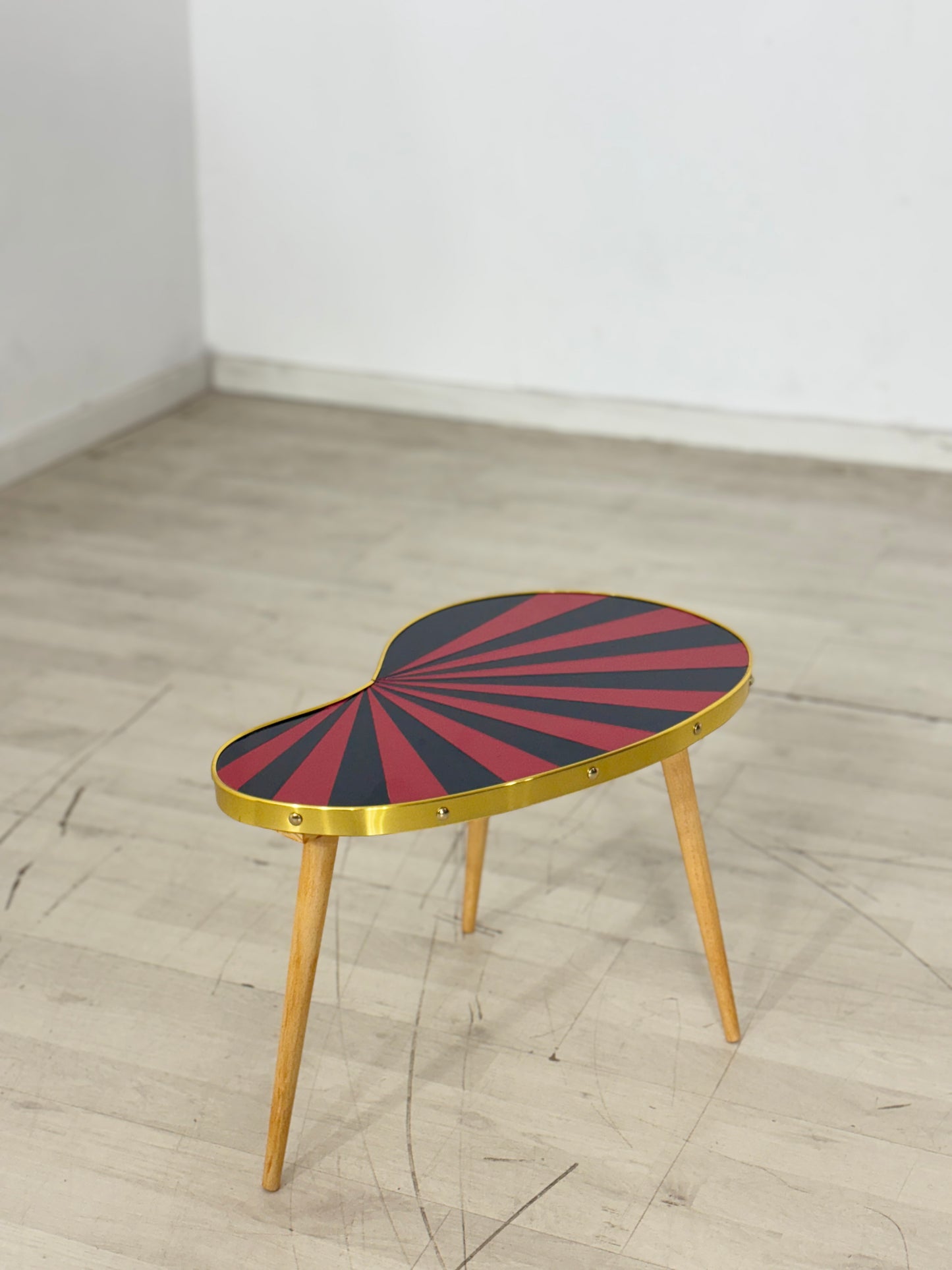 Mid Century Modern Nierentisch Blumentisch Beistelltisch Ablage