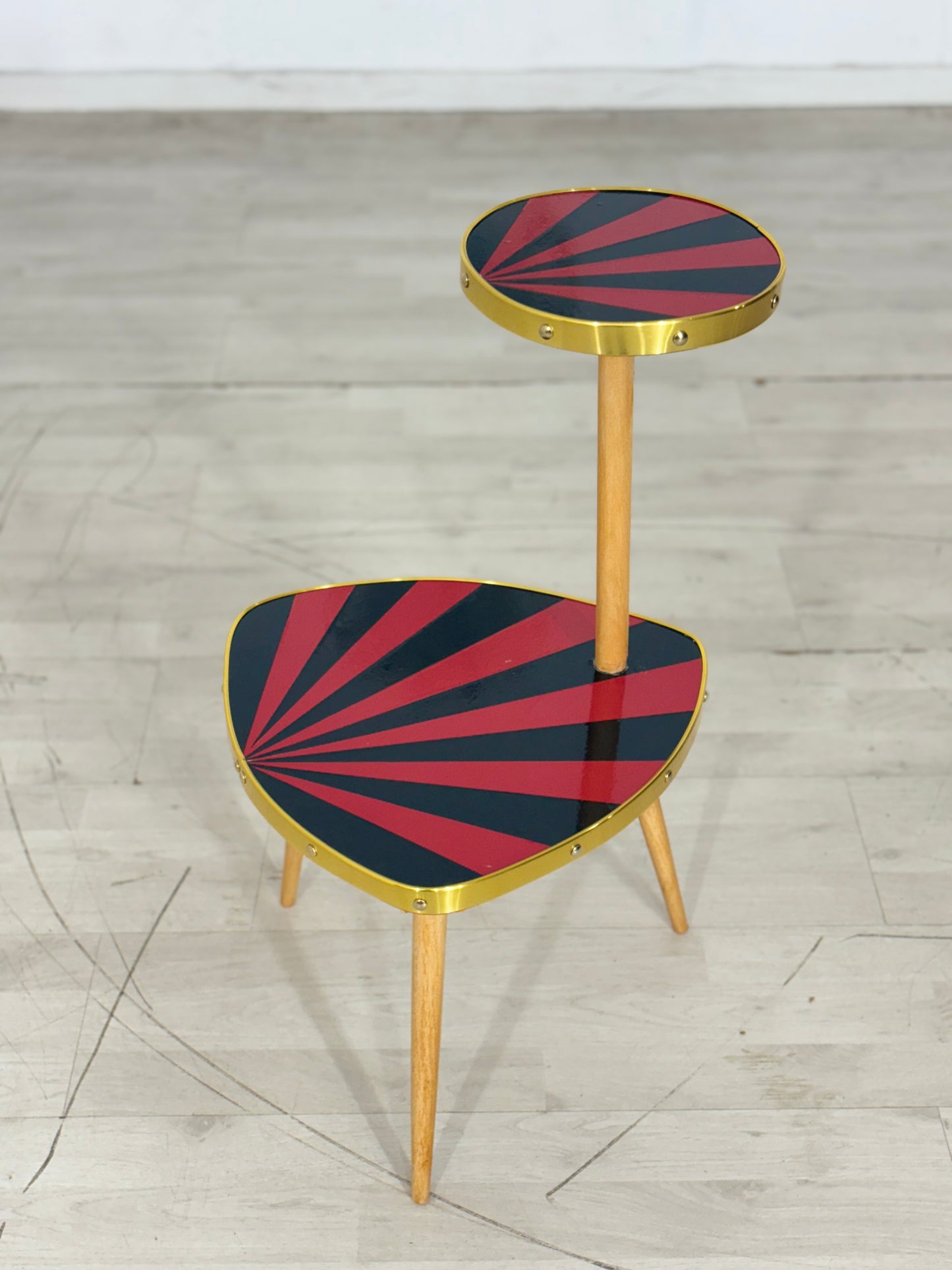 Mid Century Modern Nierentisch Blumentisch Beistelltisch Ablage