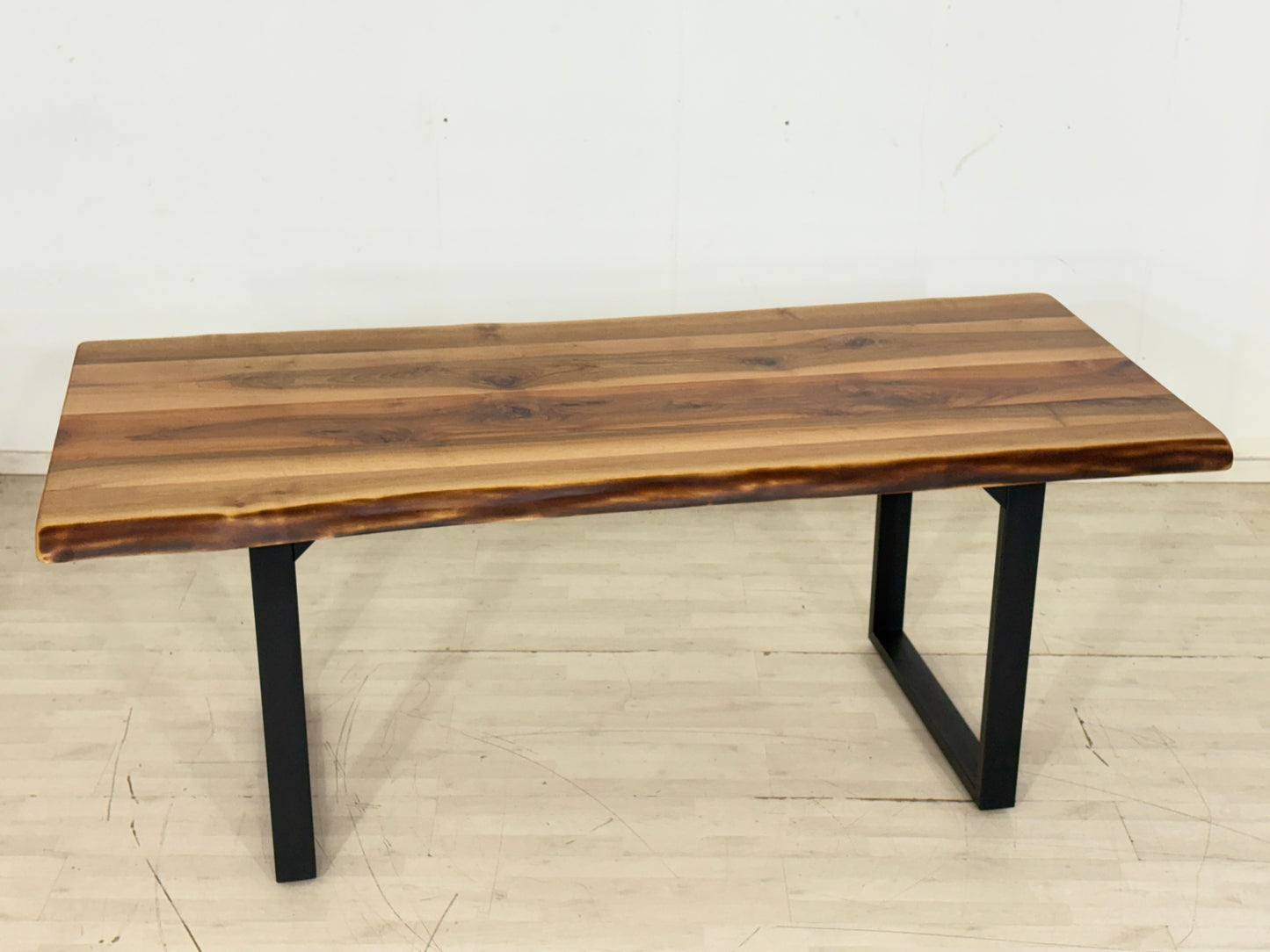 TABLE À MANGER EN BOIS MASSIF TABLE DE SALLE À MANGER TABLE DE CONFÉRENCE 76x220x100