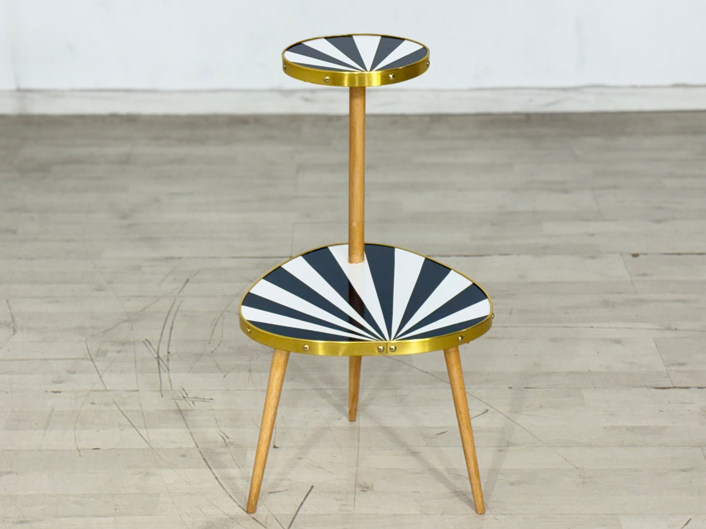 Mid Century Modern Nierentisch Blumentisch Beistelltisch Ablage