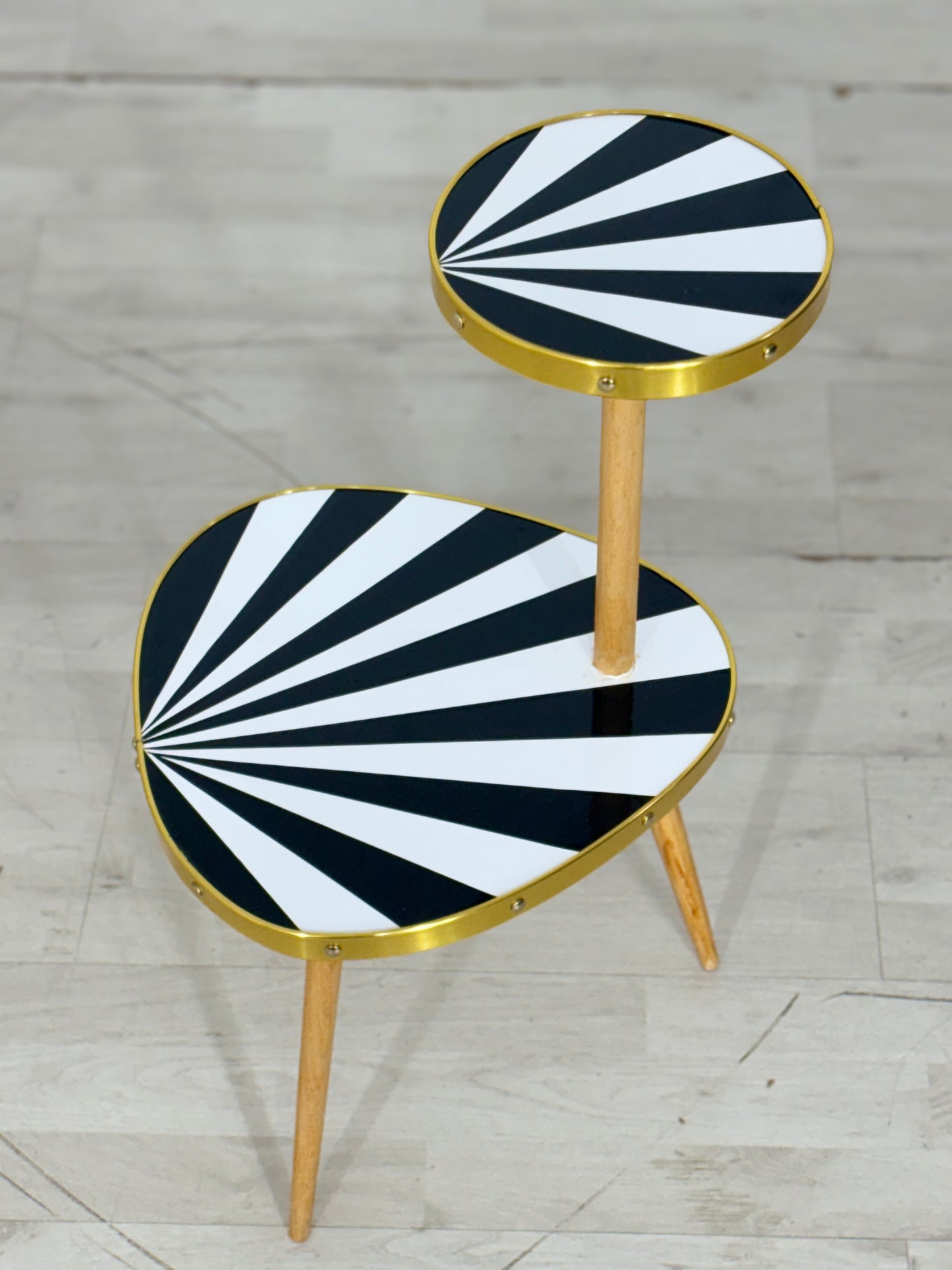 Mid Century Modern Nierentisch Blumentisch Beistelltisch Ablage