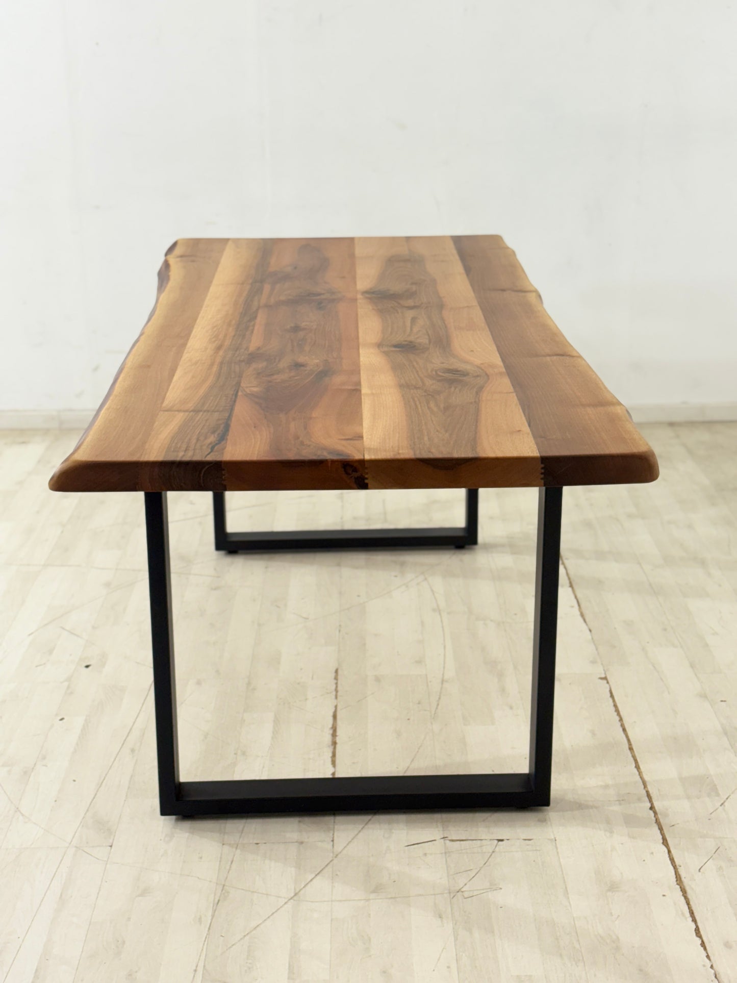 TABLE À MANGER EN BOIS MASSIF TABLE DE SALLE À MANGER TABLE DE CONFÉRENCE 76x220x100