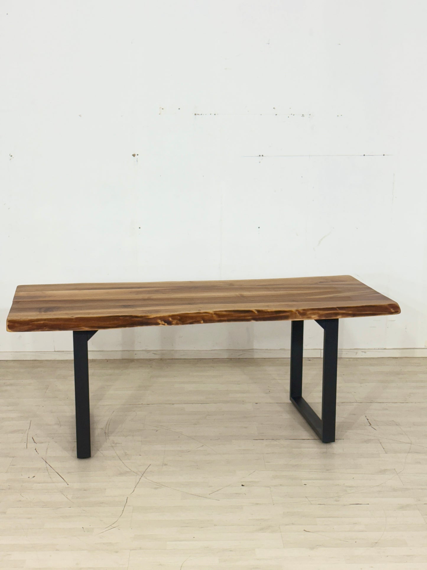 TABLE À MANGER EN BOIS MASSIF TABLE DE SALLE À MANGER TABLE DE CONFÉRENCE 76x220x100