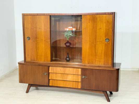 Vintage Highboard Schrank Geschirrschrank Vitrine Wohnzimmerschrank