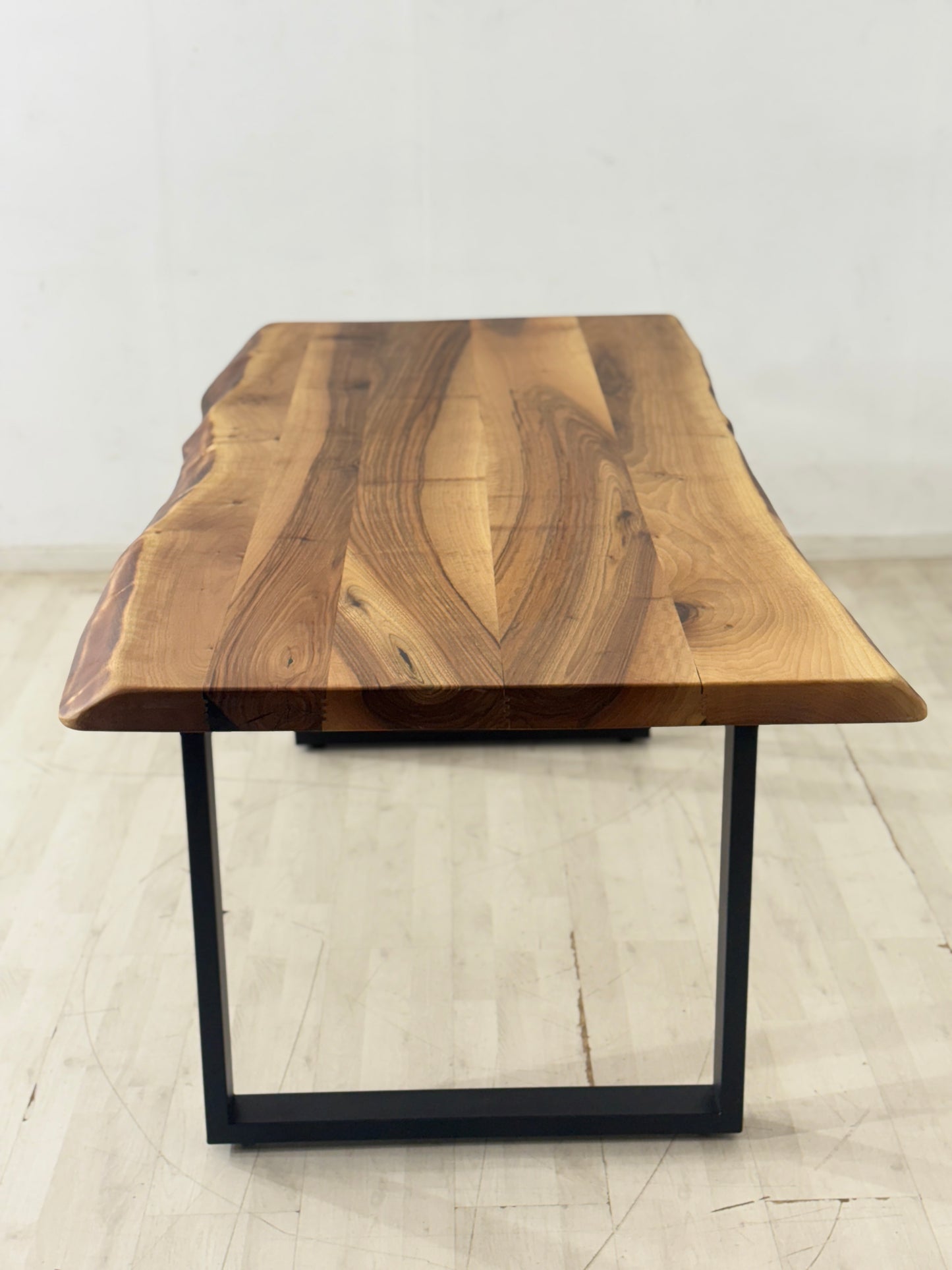 TABLE À MANGER EN BOIS MASSIF TABLE DE SALLE À MANGER TABLE DE CONFÉRENCE 76x220x100