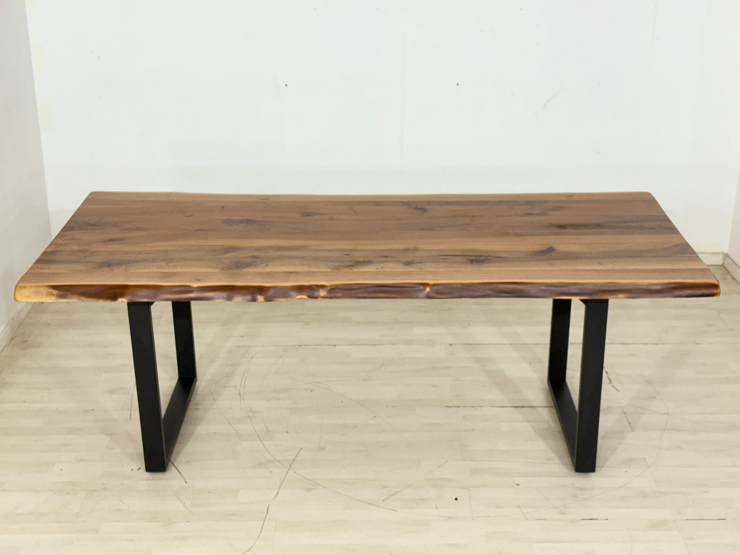 TABLE À MANGER EN BOIS MASSIF TABLE DE SALLE À MANGER TABLE DE CONFÉRENCE 76x220x100