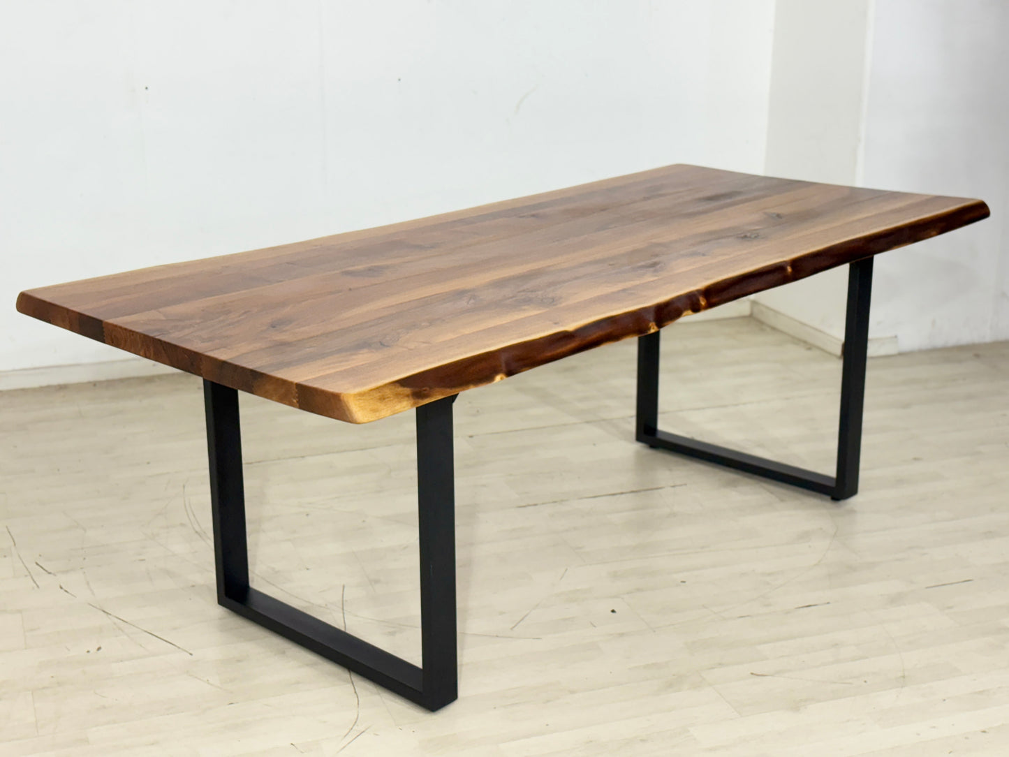 TABLE À MANGER EN BOIS MASSIF TABLE DE SALLE À MANGER TABLE DE CONFÉRENCE 76x220x100