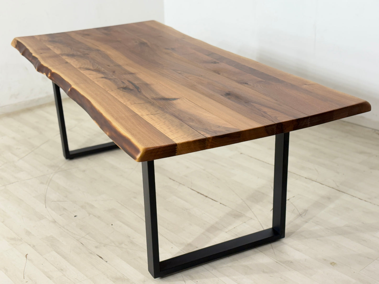 TABLE À MANGER EN BOIS MASSIF TABLE DE SALLE À MANGER TABLE DE CONFÉRENCE 76x220x100