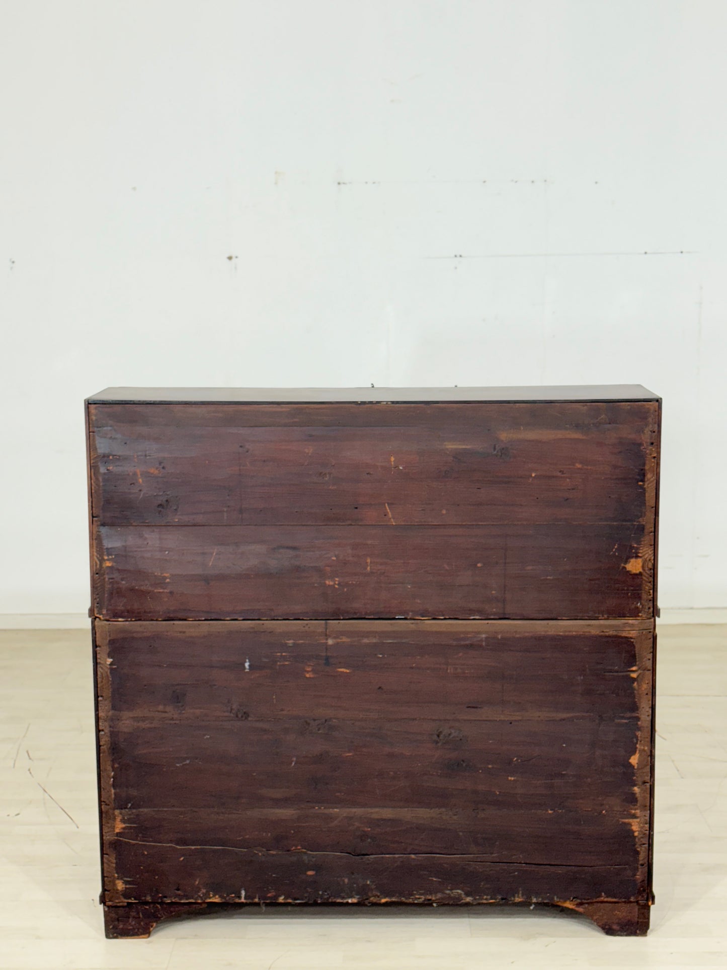 Englisch Kolonialstil Sekretär Schreibschrank Mahagoni Schrank Antik um 1900