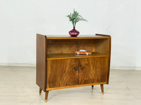 Mid Century Kommode Vitrine Wohnzimmerschrank Sideboard Vintage