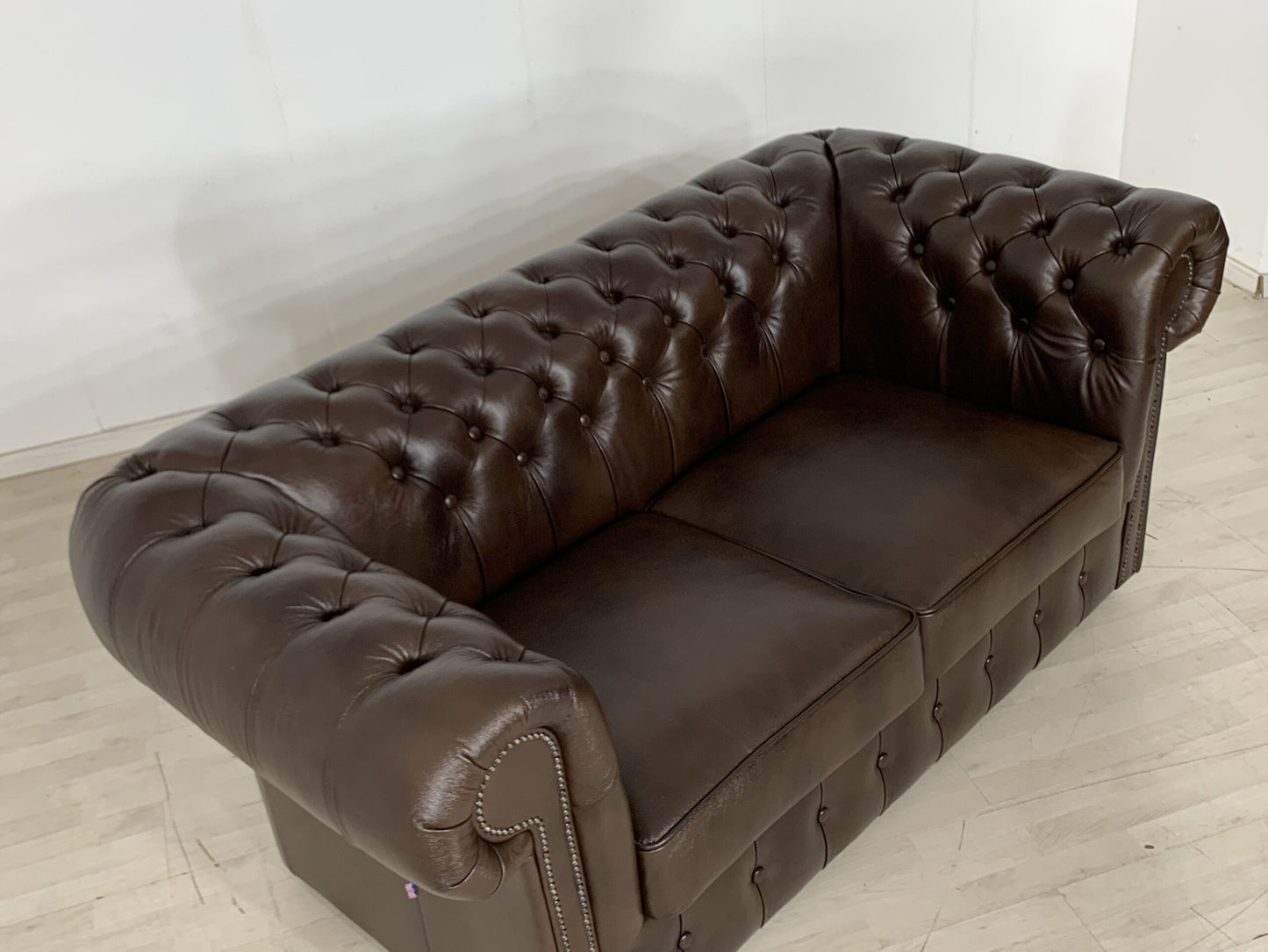 CANAPÉ CHESTERFIELD ANGLAIS CANAPÉ EN CUIR STYLE VINTAGE 2 PLACES