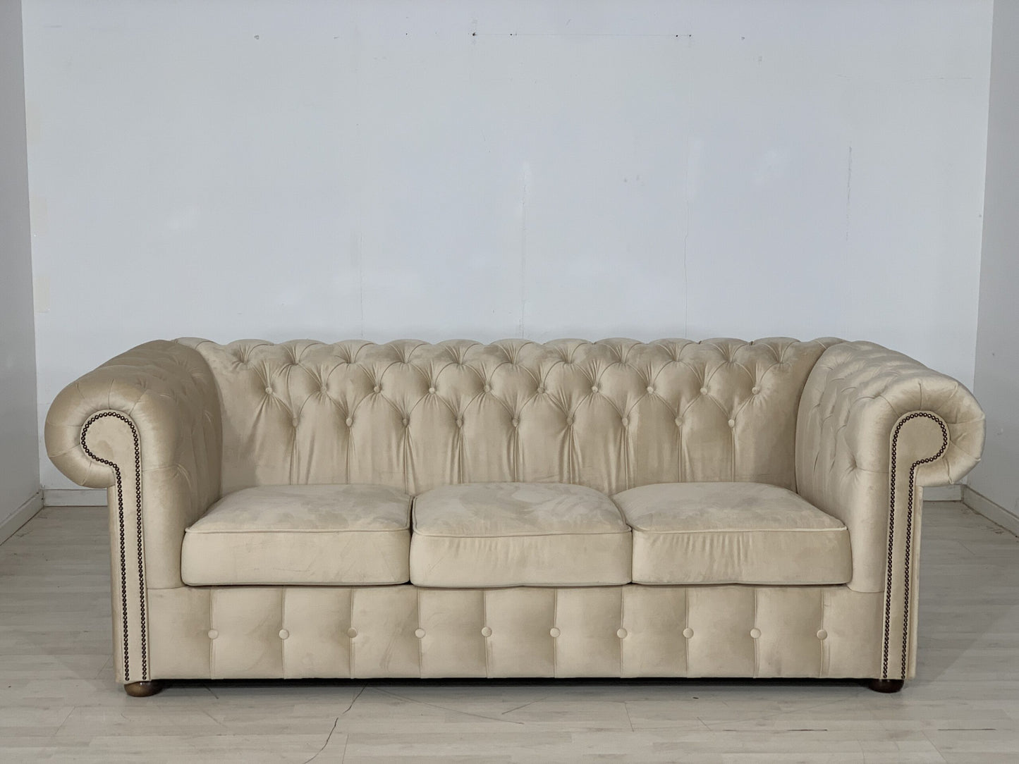 CANAPÉ ANGLAIS CHESTERFIELD 3 PLACES STYLE VINTAGE COLONIAL