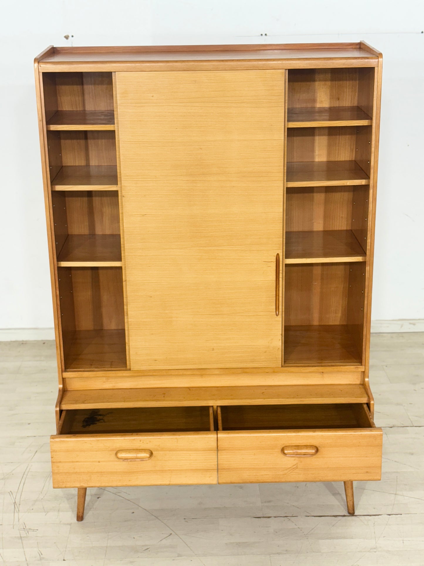 Vintage Schrank | Highboard | Mid-Century Fächerschrank | Wohnzimmerschrank
