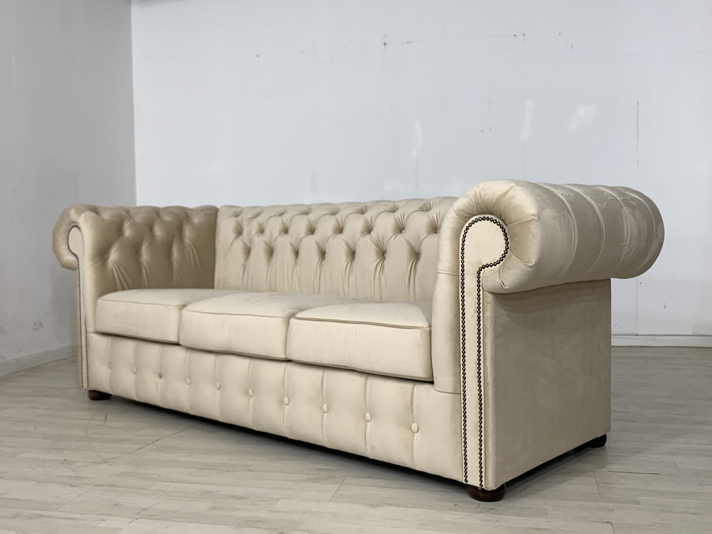 ENGLISH CHESTERFIELD SOFA COUCH 3-SITZER VINTAGE STIL KOLONIAL