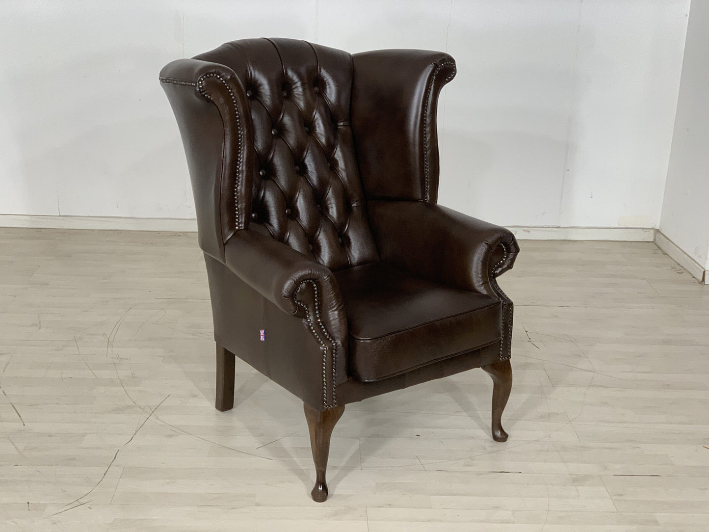 CHESTERFIELD CHAIR ARMCHAIR MEN'S CHAIR OFFICE CHAIR LIVING ROOM CHAIR GENUINE LEATHER