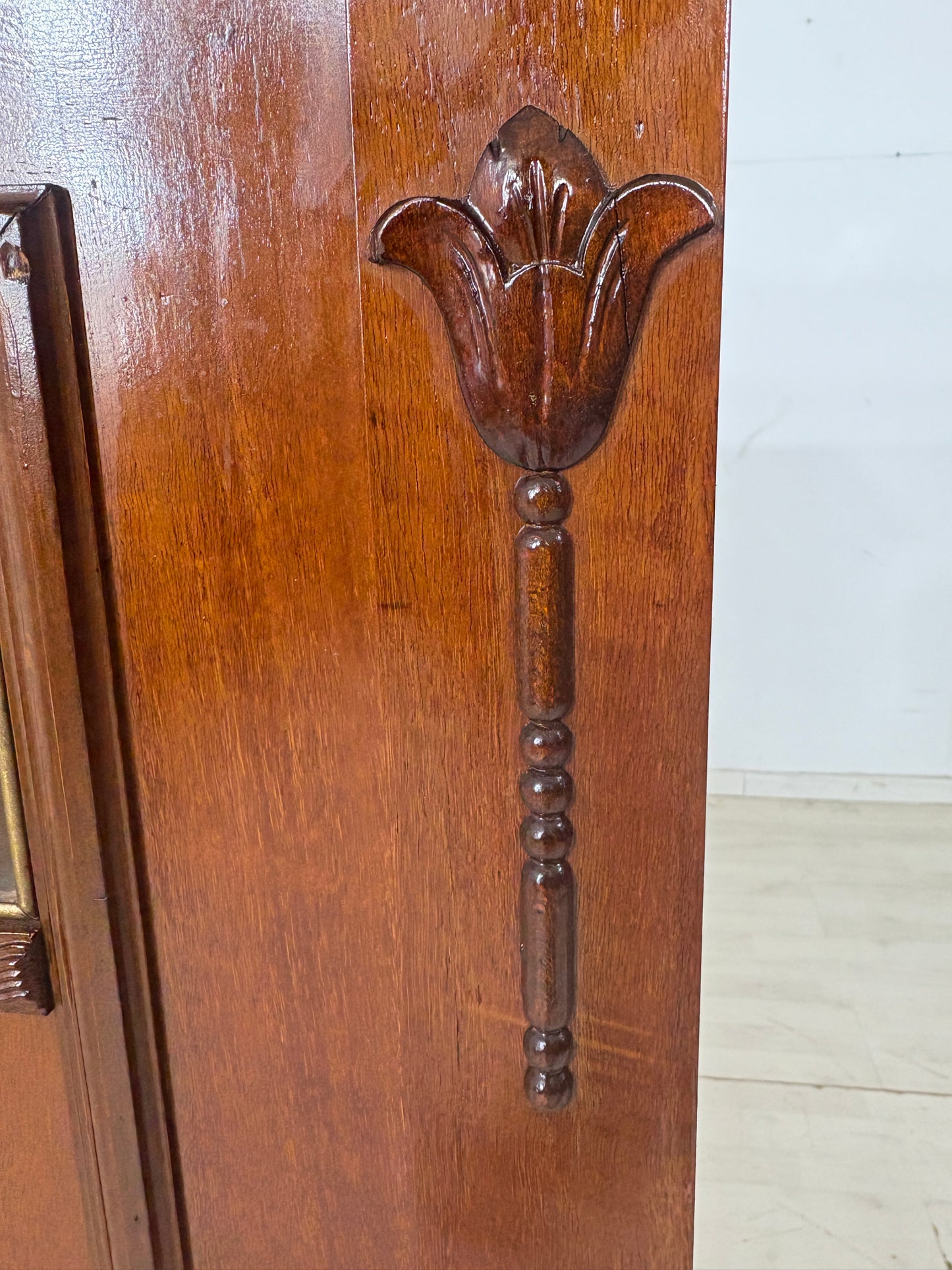 Antik Gründerzeit Vertiko Wäscheschrank Schrank Wohnzimmerschrank um 1900