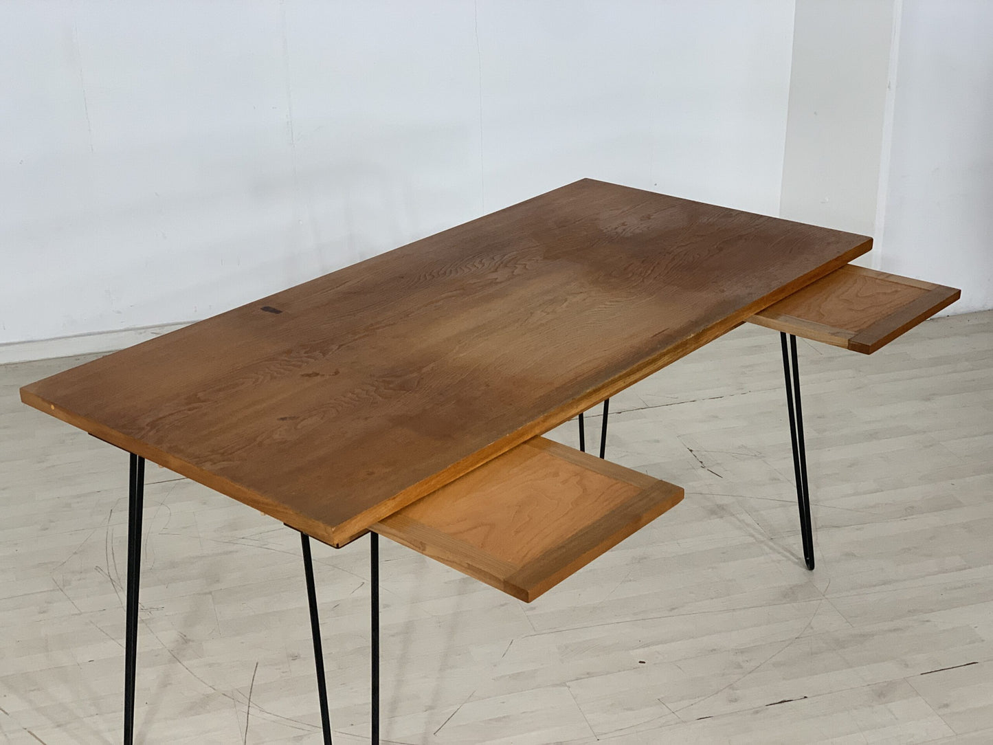 MID CENTURY HELLERAU DESK DINING TABLE VINTAGE TABLE