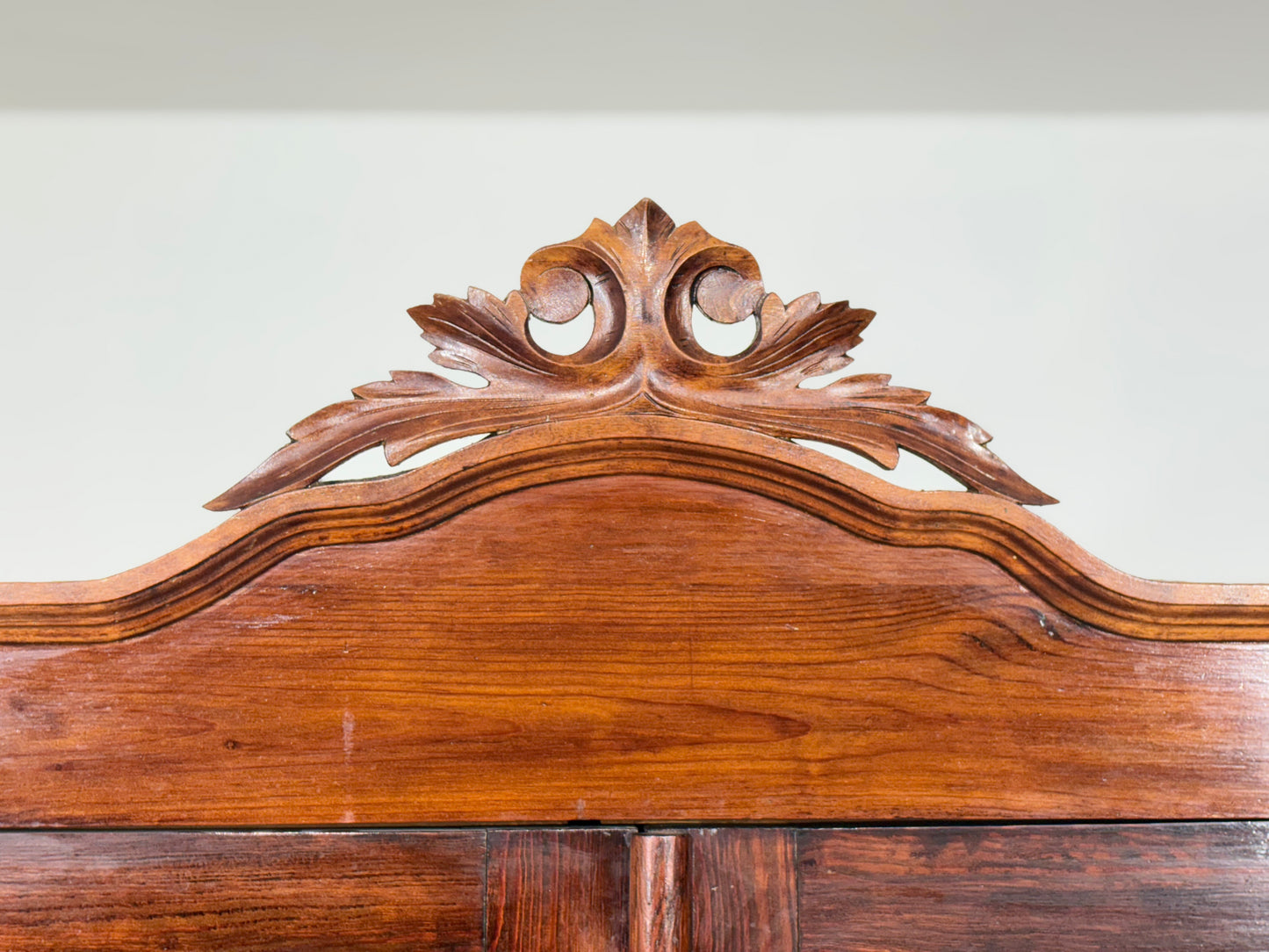 Antike Louis Philippe Vitrine Schrank Kleiderschrank Vitrinenschrank Wohnzimmerschrank um 1880