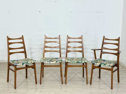 4x Mid Century Esszimmerstühle Stühle Küchenstühle Stuhl Vintage